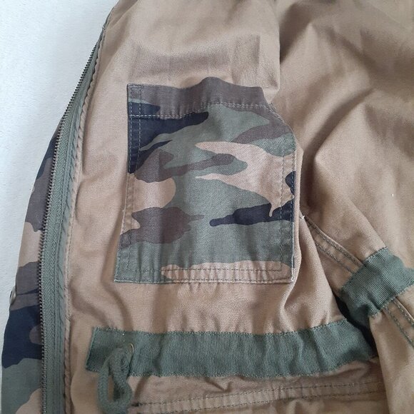 Madewell Women's Size XL Camo Dispatch Canvas Military Jacket - Picture 10 of 14